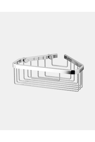 Duş Malzemelik, Tel, Köşe, Derin, 20xh7x14.5cm - Krom Krom