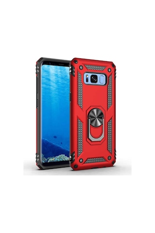 Zore Galaxy Uyumlu S8 Kılıf Vega Kapak - Kırmızı Kirmizi