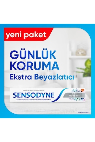 Sensodyne Ekstra Beyazlatıcı Diş Macunu 2 x 75 ML