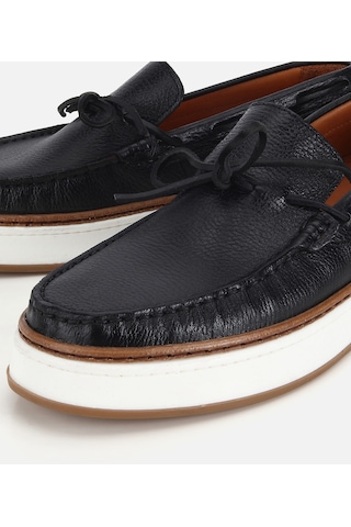 Hotiç Erkek Deri Siyah Bağcık Detaylı Günlük Loafer 02ayh319390a100 02ayh319390a100 Siyah