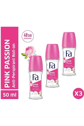 Fa Pink Passion 48H Kadın Roll-On Deodorant 3 x 50 ML