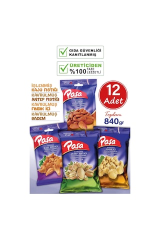 Paşa Karışık Kuruyemiş 12 x 70 G