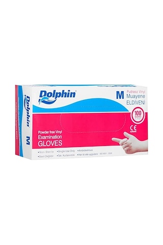 Dolphin Pudrasız Vinil Eldiven M Beden Dolphin Pudrasız Vinil Eldiven M Beden