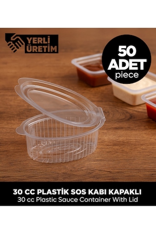 Plastik Sos Kabı 30 Cc 50 Adet