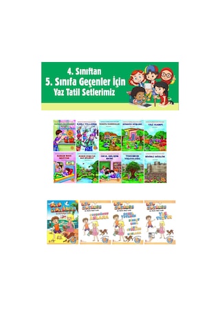 4.sınıftan 5.sınıfa Geçenler İçin Ata Tatilde Seti +10 Lu Hikaye Seti