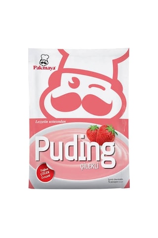 Pakmaya Puding Çilekli 125 Gr X 6 Adet