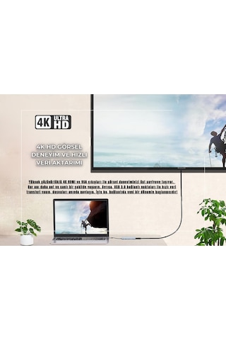 Cosmostech Apple Uyumlu MacBook Pro Air Type-c 11 In 1, 4k Hdmı, Hub, Çevirici