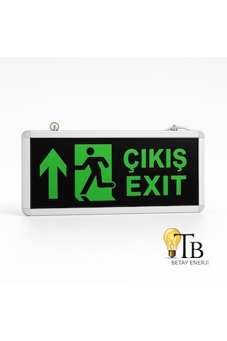 Venso Led Acil Çıkış Işıldak Yukarı Yön Exıt Up Acil Aydınlatma Armatürü 1 Adet Yeşil