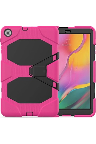Newface Samsung Galaxy Uyumlu T510 Tab A 10.1 Kılıf Griffin Tablet Kapak Semeglbl - 69 - Pembe