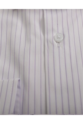 Uki Lila Comfort Fit Uzun Kol Gömlek Lila