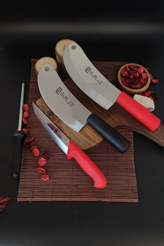 Sürmene Çift Satır Şef Bıçağı. Soğan. Ezme Satır