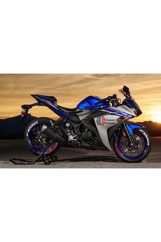 Pzero Motorsiklet Lastik Yazısı Sticker 4 Adet Beyaz