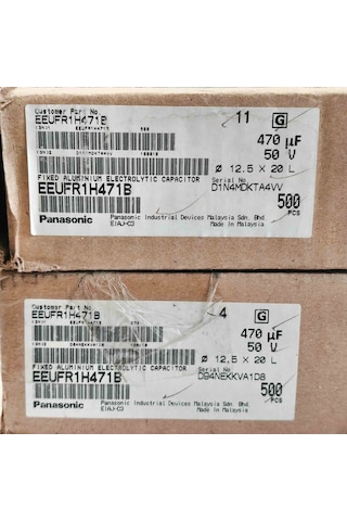 Eeufr1h471b 470mf 50v 12.5x20 50 Adet