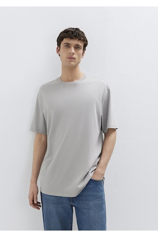 Mavi - Gri Basic Tişört 066249-80615