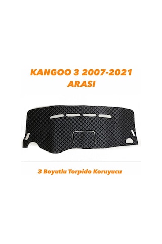 "KANGOO 3 2007-2011 3 BOYUTLU HALI TORPİDO KORUYUCU