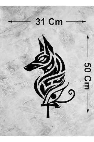 Anubis Sticker - Eski Mısır Mitolojisi - Ölüler Tanrısı - Araba Oto Motosiklet Karavan Pc Laptop Sticker - 00351 50X31 Cm