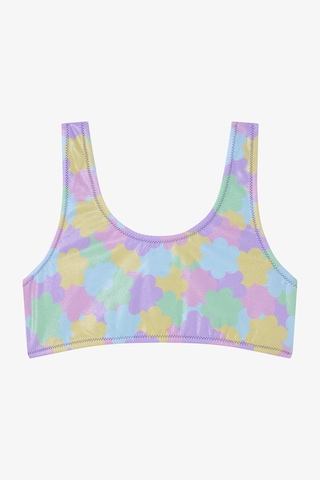 Penti Kız Çocuk Shiny Flower Fırfırlı Halter Yaka Bikini Takımı