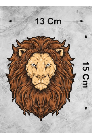 Aslan Galatasaray Cim Bom Bom Sticker - Araba Oto Motosiklet Karavan Cam Sticker - 00286 15x13 Cm