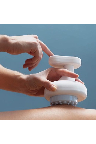 Jewval Şarjlı Hacamat Vakumlu Isılı Selülit Sırt Vücut Masaj Gua Shua Yağ Yakma Beyaz