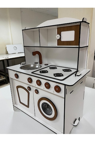 86X60 Ahşap Oyuncak Mutfak