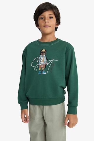 Defacto Erkek Çocuk Bisiklet Yaka Baskılı Sweatshirt F2851a825wngn149 Yeşil