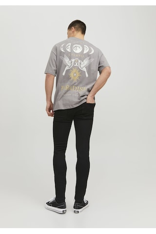 Jack & Jones Erkek Liam 773 Skinny Fit Jean 12237365 Black Denim Siyah - Mavi