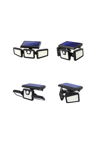 Ayt Powermaster Mx-w771a Sensörlü 3 Modlu 74 Ledli Solar Güneş Enerjili Bahçe Aydınlatmalı Duvar Lambası