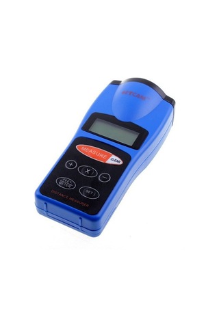 Butuglobal Ultrasonik Lazer Noktası Led Mesafe Ölçme Ölçer Aracı Mavi