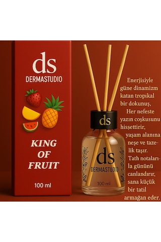 Ds King Of Fruit Tropikal Meyve Kokulu Premium Bambu Oda Kokusu 100 Ml Karışık
