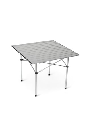 Temiz Pazar Portatif Katlanabilir Alüminyum Masa 70 x 70 x 55 CM Gri