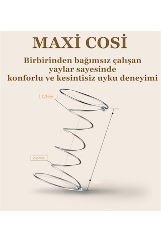 Maxi Cosi 80 x 160 Soft Ortopedik Yaylı Yatak 80 x 160 Bebek Yatağı