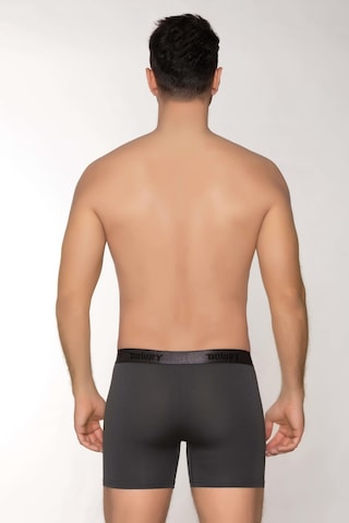 Dowry Erkek Modal Boxer Logo Lastikli Uzun Antrasit Antrasit