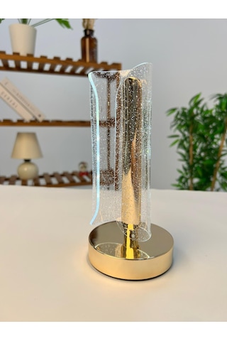 Favora Erkaya Usb Şarjlı Dokunmatik Led Lamba Model 3 Şeffaf
