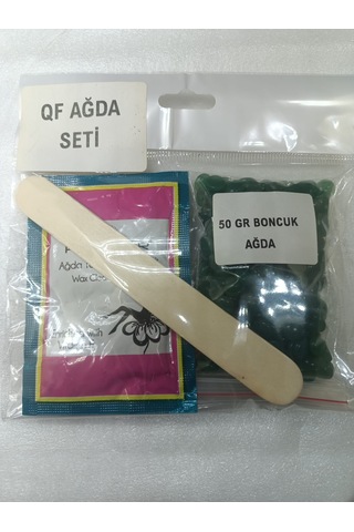 Boncuk Ağda Set Yeşil