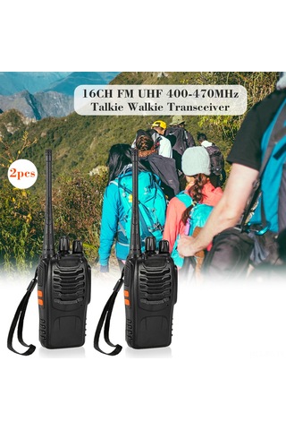 Reedark 16 Kanallı Profesyonel Fm Telsiz Seti - 1500mah Pil Ve Kulaklık Dahil 2 Adet