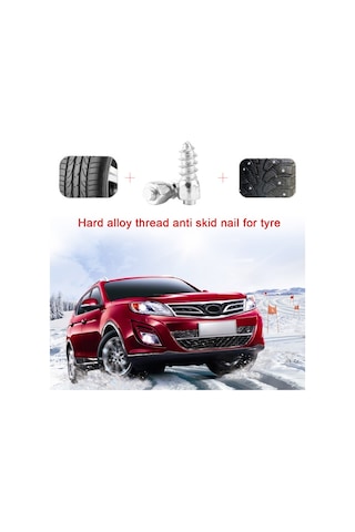 Symbee 100 Adet 12mm Metal Lastik Pervane Vidaları - Suv, Atv, 4x4 İçin Kayma Önleyici, Off-road Performans Artırıcı Aksesuar Diğer