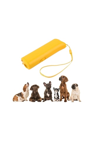 Ultrasonik Köpeksavar Cihaz 150 Desibel, Ses Dalgasıyla Zararsız Koruma, Led Işıklı, Taşınabilir