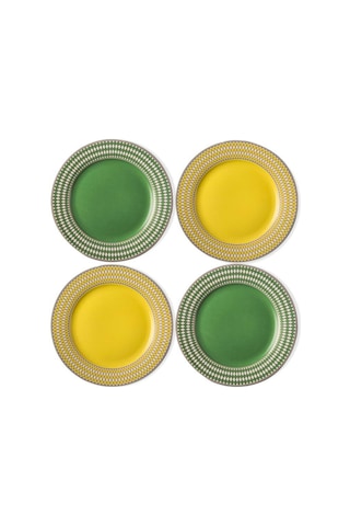 Chess Side Plates Çok Renkli