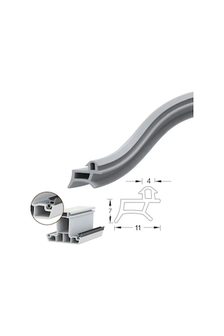 Pimapen Pvc Kapı Pencere Fitili Contası 40 Metre Gri Pimapen Pvc Kapı Pencere Fitili Contası 40 Metre Gri