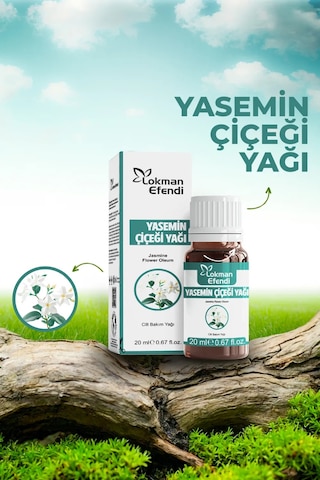 Lokman Efendi Yasemin Çiçeği Yağı Aromaterapi ve Cilt Bakım Yağı 20 ML