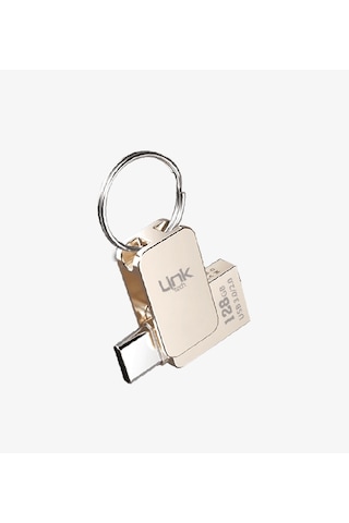 Linktech 128gb Usb Bellek - Linktech T128 Metal Otg Usb3.1 - 128 Gb Flash Bellek - Otg Usb Bellek