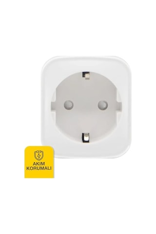 Günsan Wi-fi Kontrollü Akım Korumalı Akıllı Priz 16a Tuya & Smart Life Destekli 0