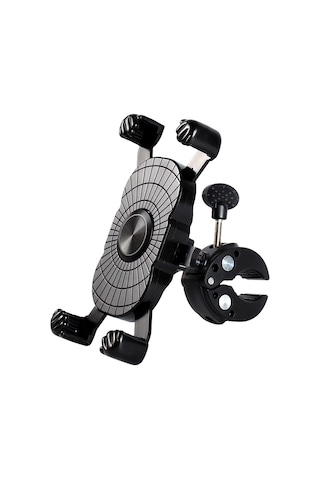 Singree Bisiklet Ve Motosiklet İçin 360 Dönebilen Evrensel Telefon Tutucu - Güvenli Ve Ayarlanabilir Siyah