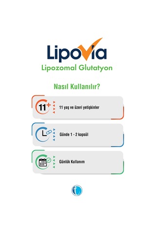LIPOVIA Lipozomal Glutatyon 30 Bitkisel Kapsül 8680133001451
