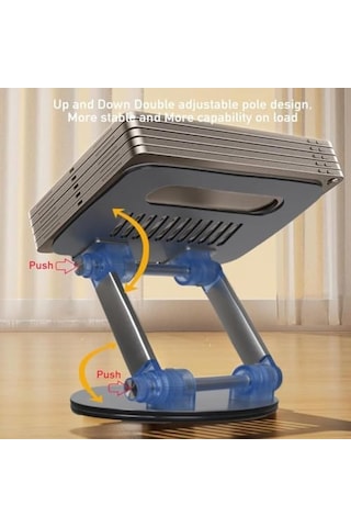 Ayrex Taşınabilir Katlanabilir Folding Alüminyum Dizüstü Bilgisayar Notebook Stand Alüminyum Ayarlanabilir Açı V
