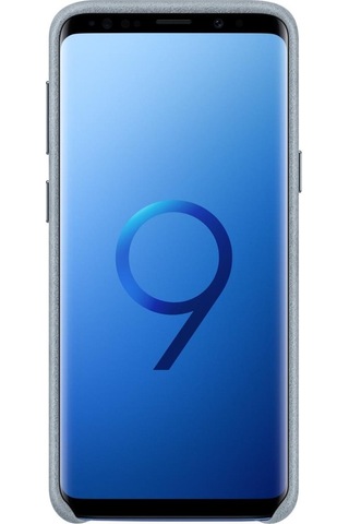 Galaxy S9 İle Uyumlu Alcantara Kılıf Gri Ef-xg960amegww