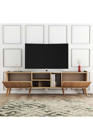 Mezza Lotus Ahşap Ayaklı Tv Ünitesi 1350