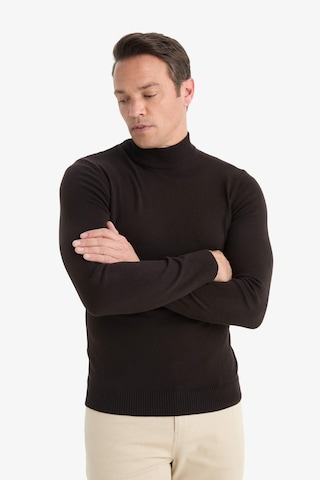 Defacto Slim Fit Dar Kesim Balıkçı Yaka Basic Düz Triko Kazak R1127az25wnbn497 Kahve