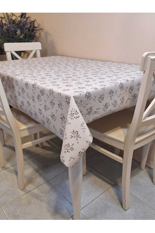 Kaydırmaz Tabanlı Pvc Muşamba - Desenli Silinebilir Masa Örtüsü 06kt38 Çok Renkli