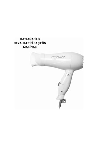 Awox Mini Fön Beyaz
